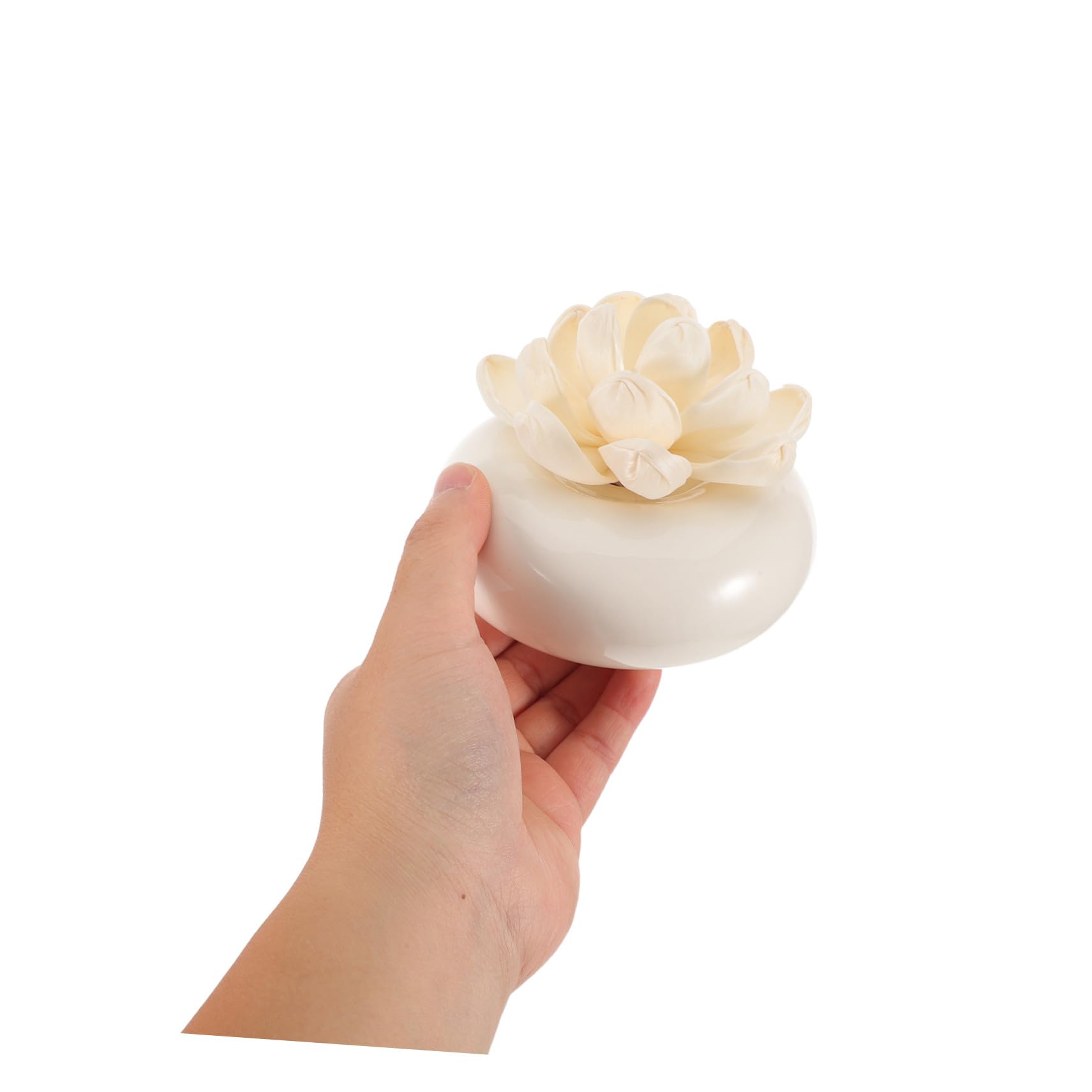 TOYANDONA Diffusore di Oli Essenziali Passivo in Ceramica Bianca, Assorbe L’olio e Rilascia Fragranza Lentamente, per Auto e Casa