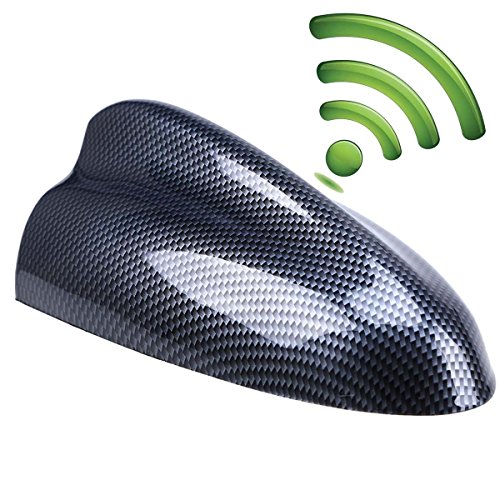 Possbay Car Antenna, Shark Fin Antenna AM FM Radio Signal Aerial Adhesive Tape