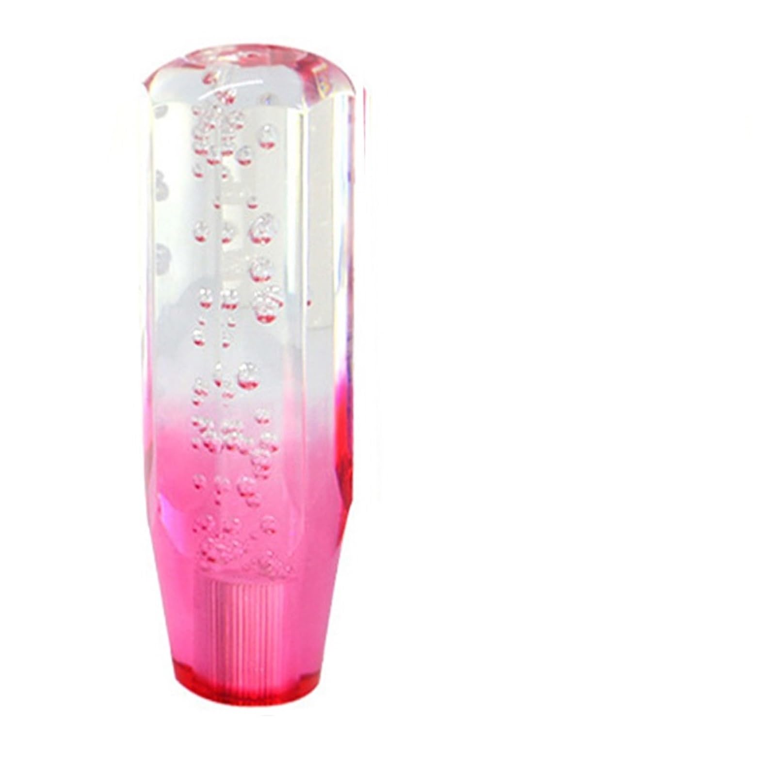 Rbevcrr Car Shift Lever Knob Universal 10cm 15cm Car Manual Shift Knob Gear Stick Crystal Transparent Bubble Purple Blue Throw Shifter Stick Shifter Pen(15cm Transparent red)