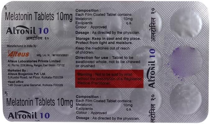 Altonil 10mg - Strip of 15 Tablets