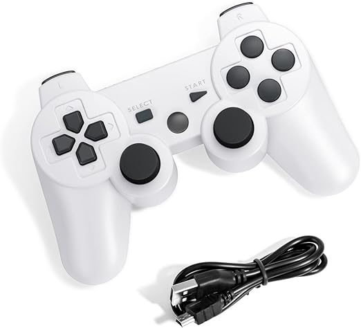 Amazon Ps3 コントローラー ワイヤレス ゲームパッド Bluetooth 振動機能 Ps3 ワイヤレスコントローラー 白 単品 ゲームソフト Amazon Ps3 コントローラー ワイヤレス ゲームパッド Bluetooth 振動機能 Ps3 ワイヤレスコントローラー 白 単品 ゲームソフト