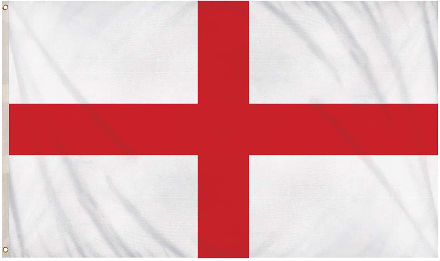 JKG® 5FT X 3FT LARGE ENGLAND FLAGS - St Georges Cross Flag | England National Party Bunting Decoration World Cup | Perfect For England Euros Football, Body Flags, Union Jack, Car [Next Day Delivery]