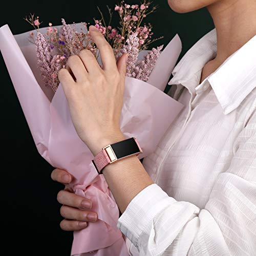 Pulseiras de tecido Witzon compatíveis com Fitbit Charge 4/Charge 3/Charge 3 SE, pulseiras de substi