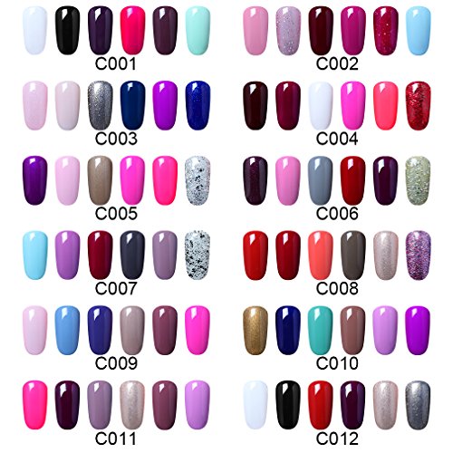 CLAVUZ Gel Nail Polish Kit 6pcs Soak Off UV Led Nail Varnish New Start Lacquers Manicure Pedicure Nail Art Set - Thumbnail 3