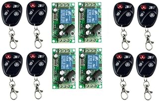 2016 RF Wireless Remote Control Switch System Electric Garage Door/Window Control DC12V 1CH 8 Transmitter &4 Receiver