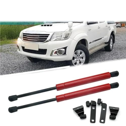 AkonRema - Car Front Hood Shock Rod Gas Springs Support Lift Struts - for Toyota Hilux Vigo 2005 2006 2007 2008 2009 2010 2011 2012, Black