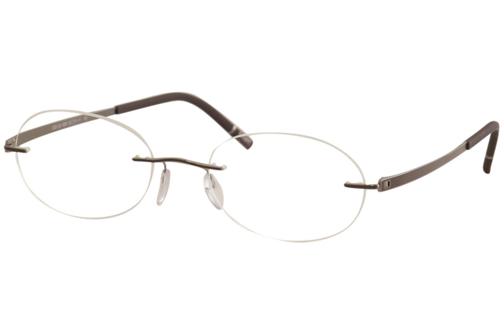 Eyeglasses Silhouette Momentum (5529) 6060 Ruthenium/Cohiba Brown 52/19/145
