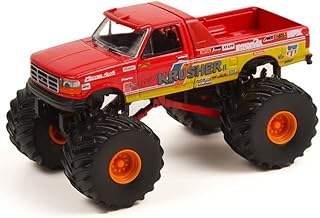 King of Crunch Greenlight 49100-F Kings of Crunch Series 10 - Krimson Krusher II - 1993 F-250 Monster Truck 1/64 Scale