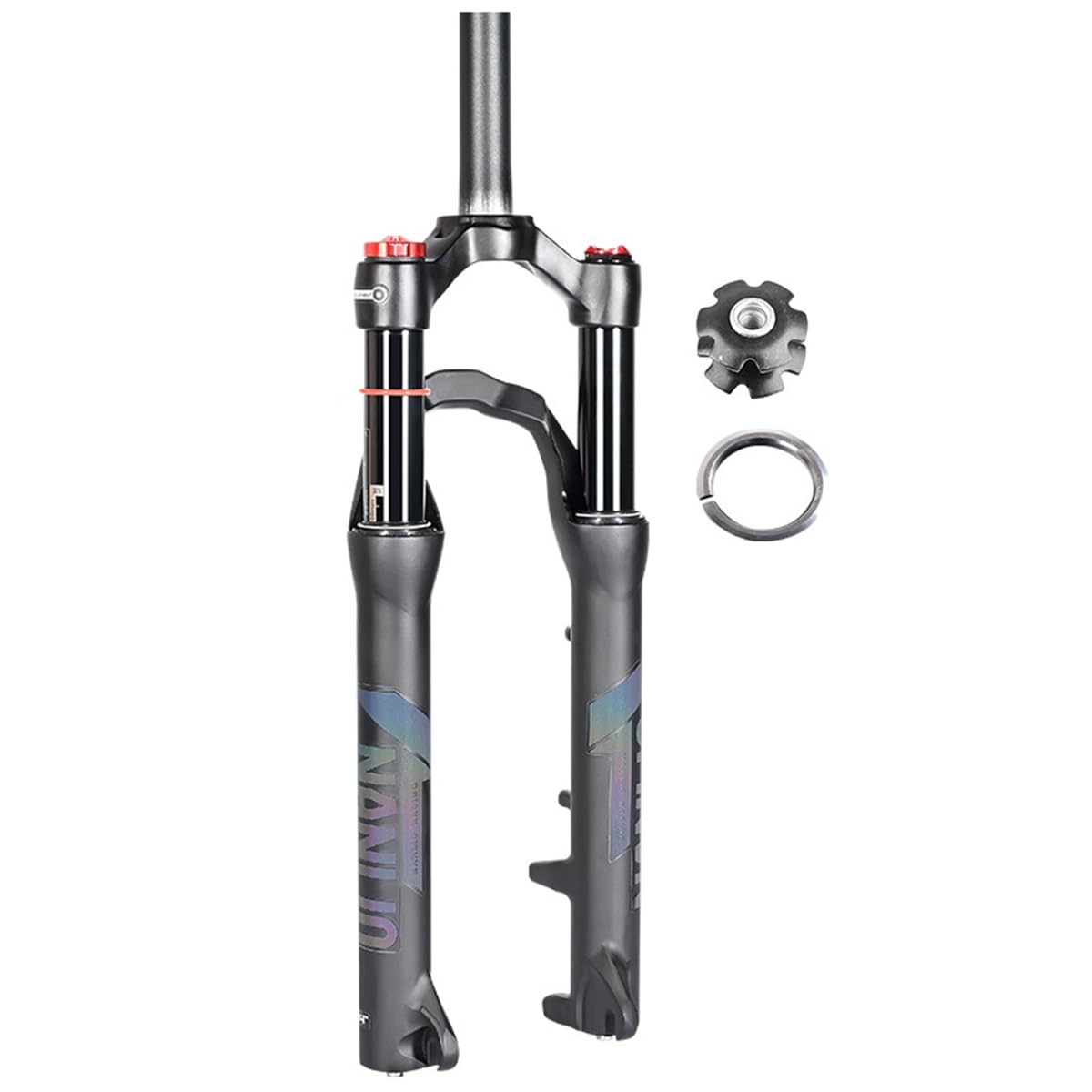 FukkeR VTT Fourche Avant 1-1/8 Tube Droit 20 24 Pouces Fourches Suspension Air XC Vélo De Montagne 100mm Voyager Dégagement Rapide QR 9×100mm Frein À Disque