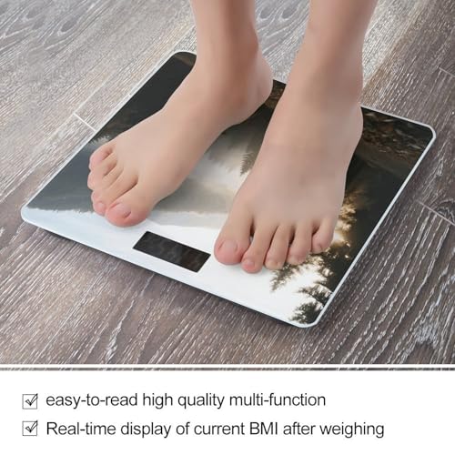 Balanza de baño digital con pantalla LCD de cristal templado miniatura 5