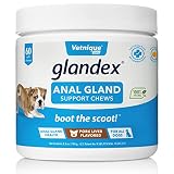 Glandex Anal Gland Soft Chew Treats with Pumpkin for Dogs 60ct Chews with Digestive Enzymes, Probiot