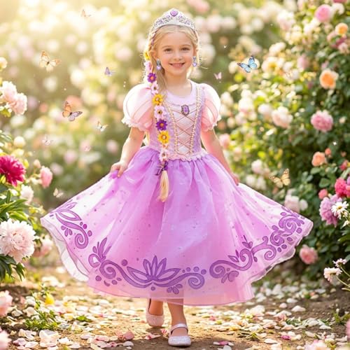 iTVTi Princess Purple Dress for Girls Halloween Carnival Christmas Cosplay Costume, 3-4 Years(Tag 110) by iTVTi - Used condition - US$27.54
