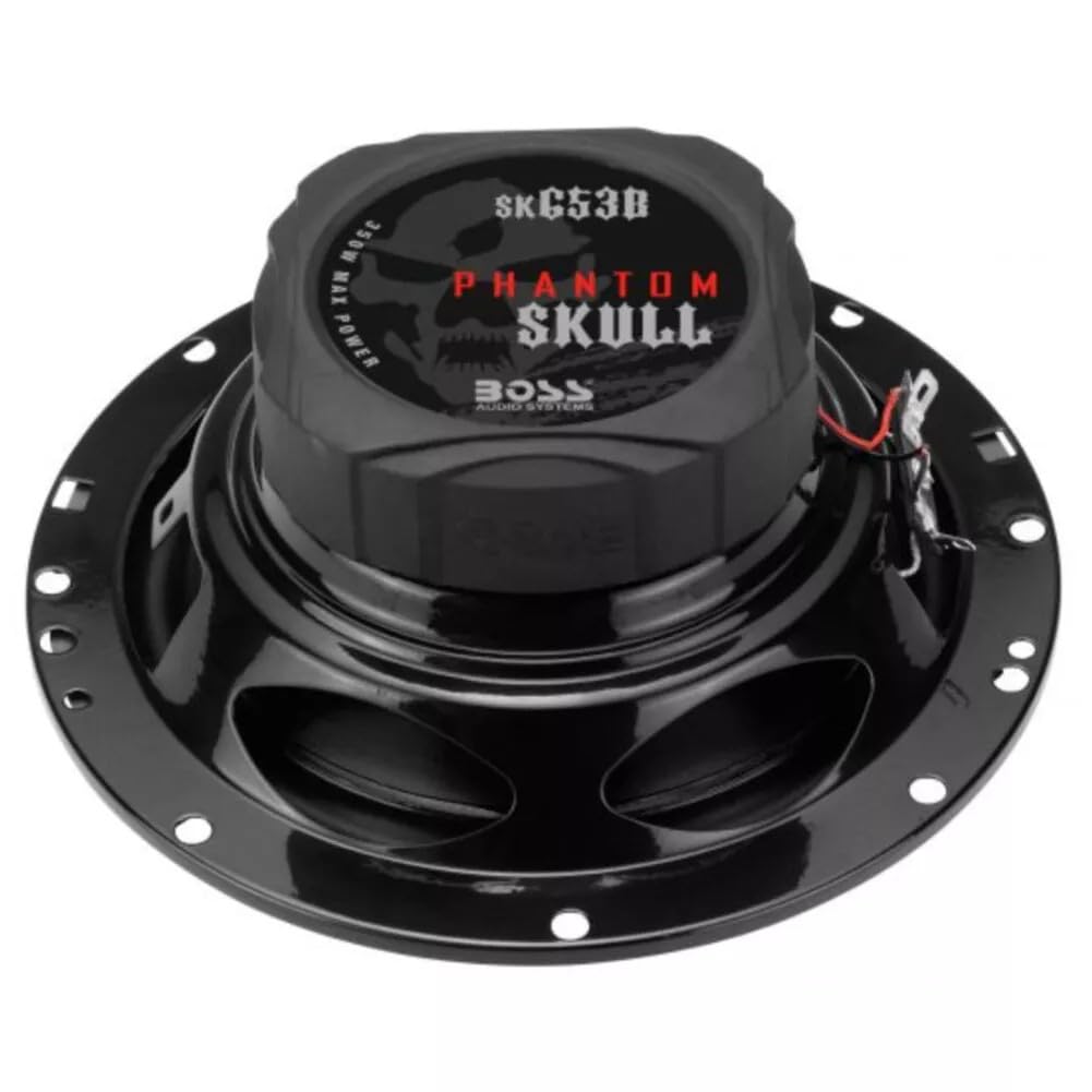 Kit Set para Boss Audio Systems SK653B 2 Altavoces coaxiales de 3 vías de 16,5 cm y 165 mm de 6,5", 175 vatios rms 350 vatios máx., impedancia de 4 ohmios, 90 db spl, Negro, para Coches, par