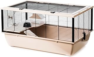 Großer Hamsterkäfig für Nagetiere ca. 80 cm Hochwertig mit Holz Zubehör Nagerkäfig Haustier Kleintier