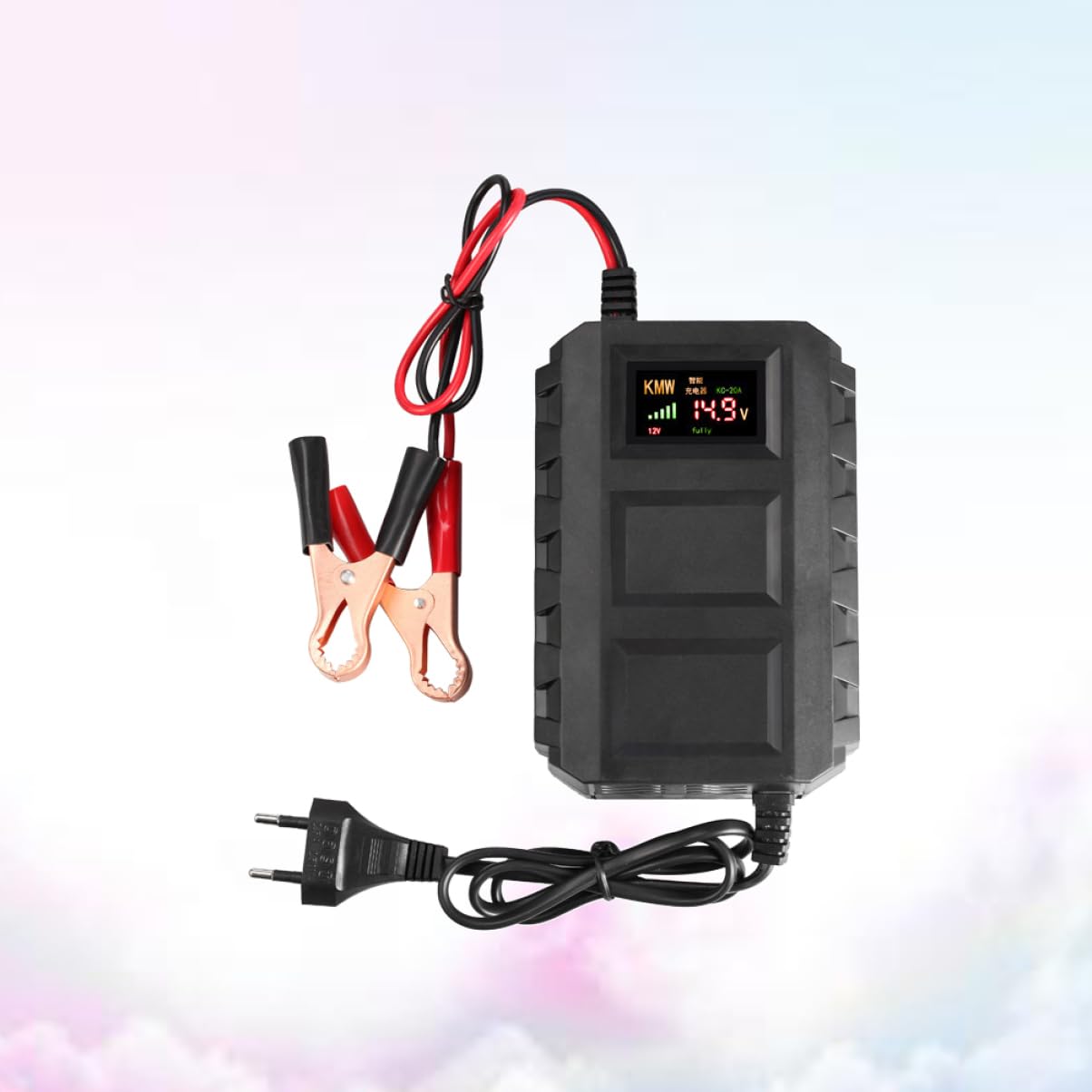 UKCOCO 20a Chargeur De Batterie Pour Moto Et Automobile Chargeur De Batterie Au Plomb-acide Avec Prise Européenne
