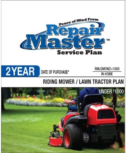 Repair Master 2-Yr Date of Purchase Riding Mower/Tractor - Under $1000