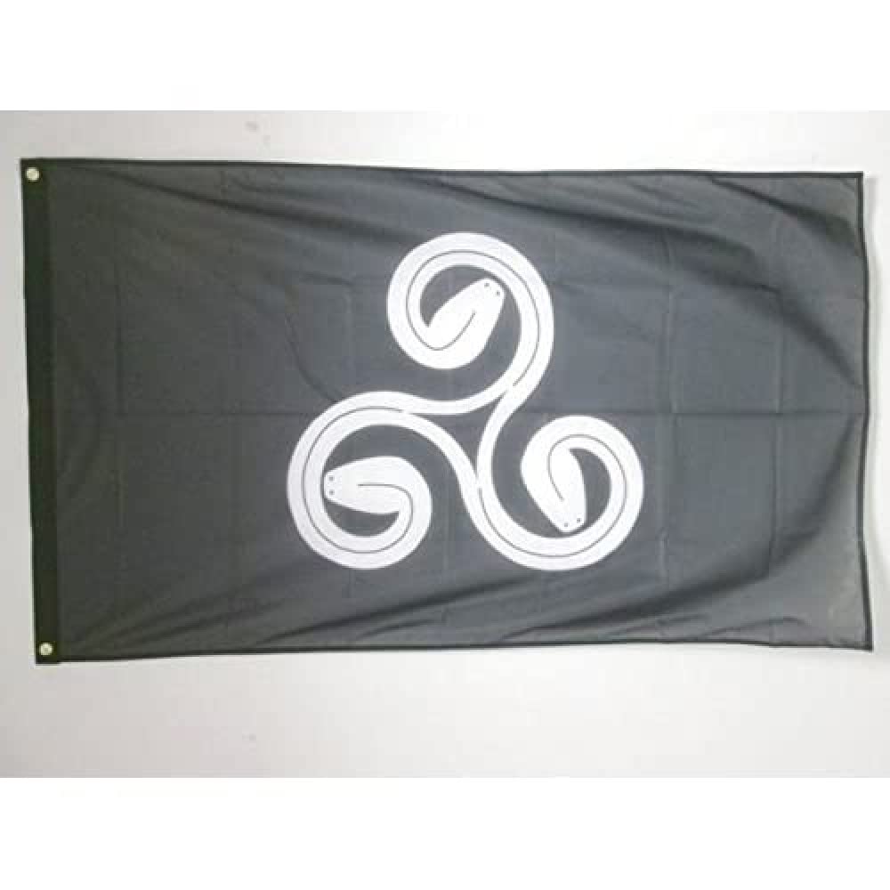 Drapeau Triskell Breton anti-effilochage 150x90 cm pour vent fort