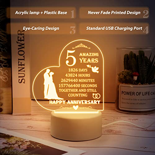 Marriage Prayer Gifts For Husband Wife Acrylic Night Light - Wedding Marriage Gifts For Newlys, Anniversary Engagement Gifts For Him Boyfriend Her Girlfriend, Romantic Gifts Idea For Couples Newlys #TOP3