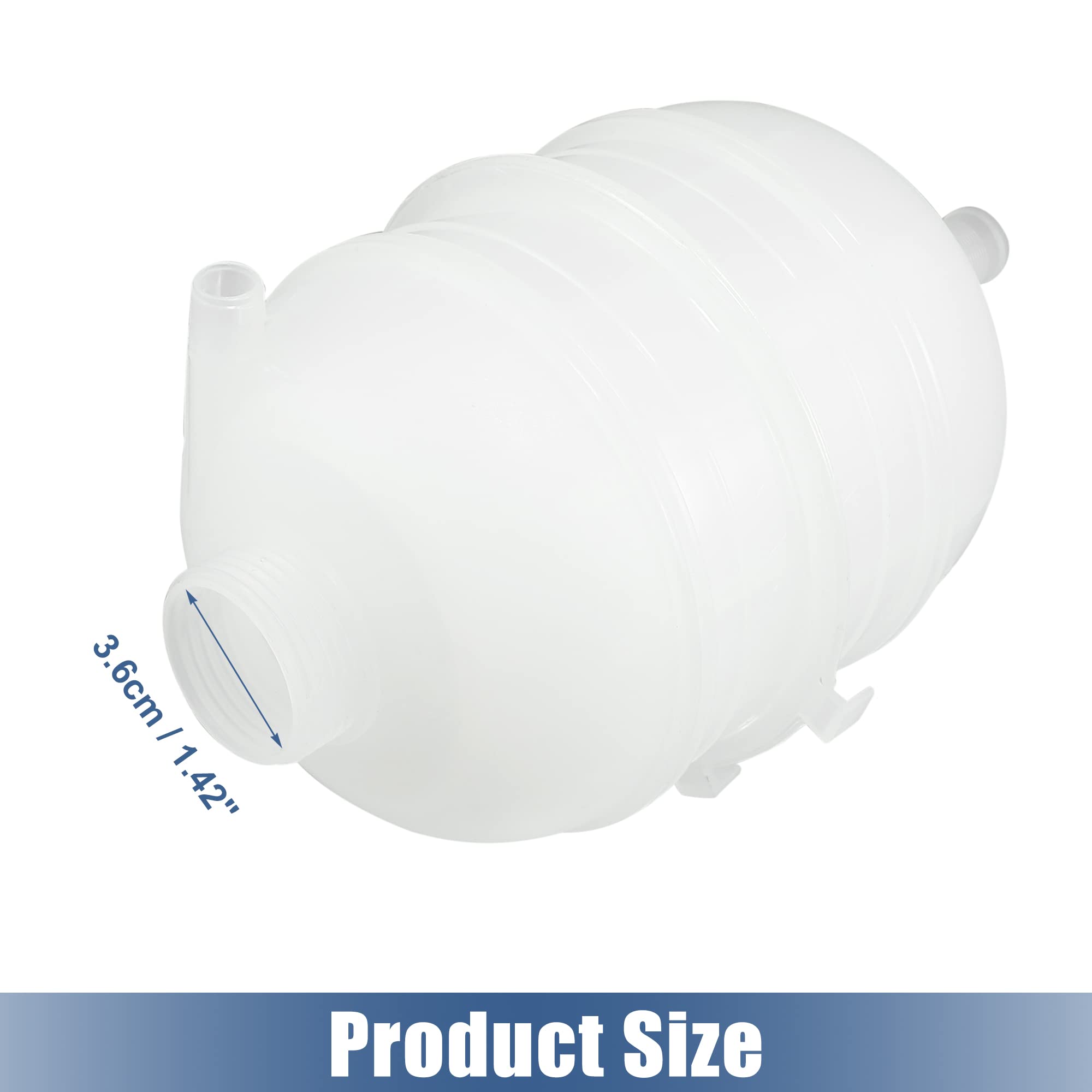 A ABSOPRO Serbatoio Refrigerante 1323.11 Per Peugeot 206 CC 2001-2008 | Materiale: Plastica; Colore: Bianco; Dim: 15x26.5cm; Foro: 3.6cm; Per Peugeot 206 Hatchback 1.4 1998-2012.