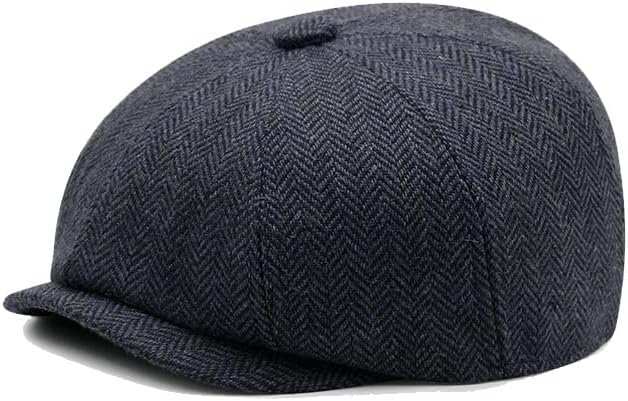 Vintage Wool Newsboy Cap for Kids Boys Girls - Tweed Flat Beret Cabbie Hat Pageboy for 5-9 Years - Image 4