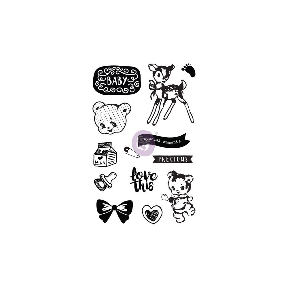 Prima Marketing Julie Nutting 'Hats 2' Cling Stamp - Clear Polymer Craft Stamp For Scrapbooking & Card Making-1160249