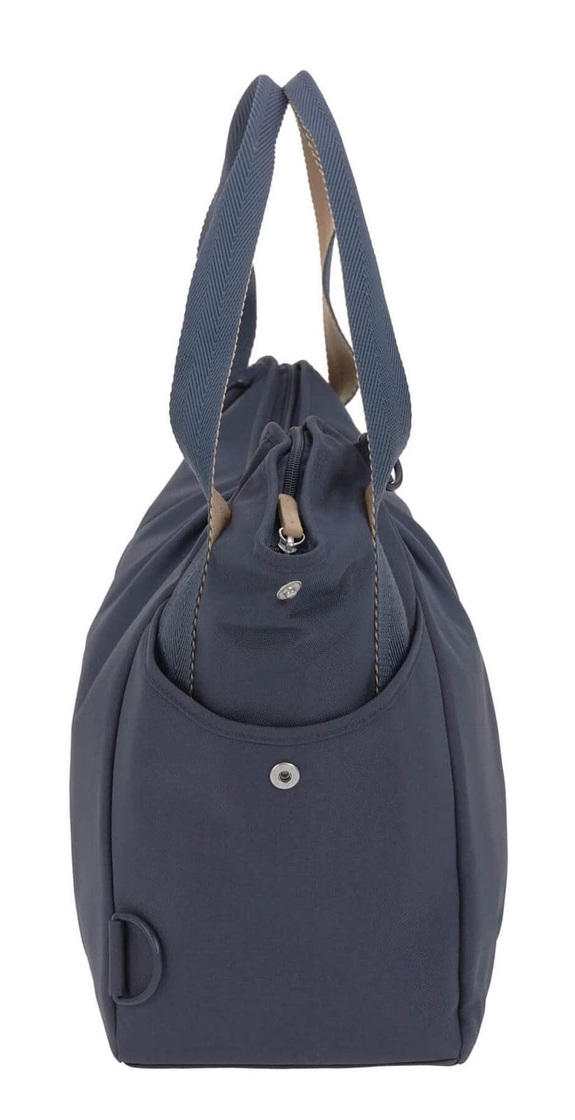 LÄSSIG Baby Wickeltasche Zwillinge Zwillingswickeltasche Babytasche Kliniktasche Wickelrucksack inkl. Wickelzubehör/Green Label Twin Bag Triangle navy