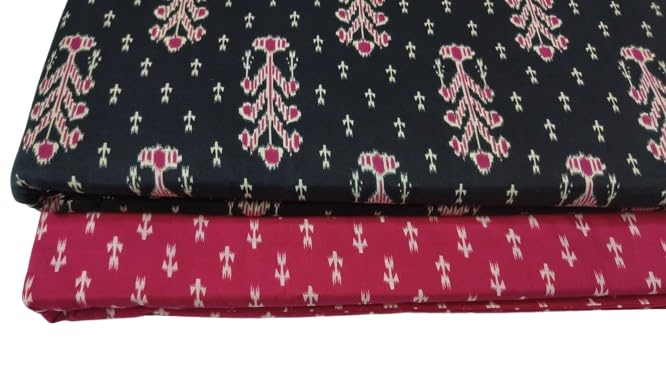 5M(TOP: 2.5m/ Bottom: 2.5m) Pure Cotton Fabric Material by mtr for Women Dress Making, Cord Set,Night Suits, Kurti/Kurta, Gown, Maxi, Home Decors, Craft Multipurpose uses (Design 2)-image-39