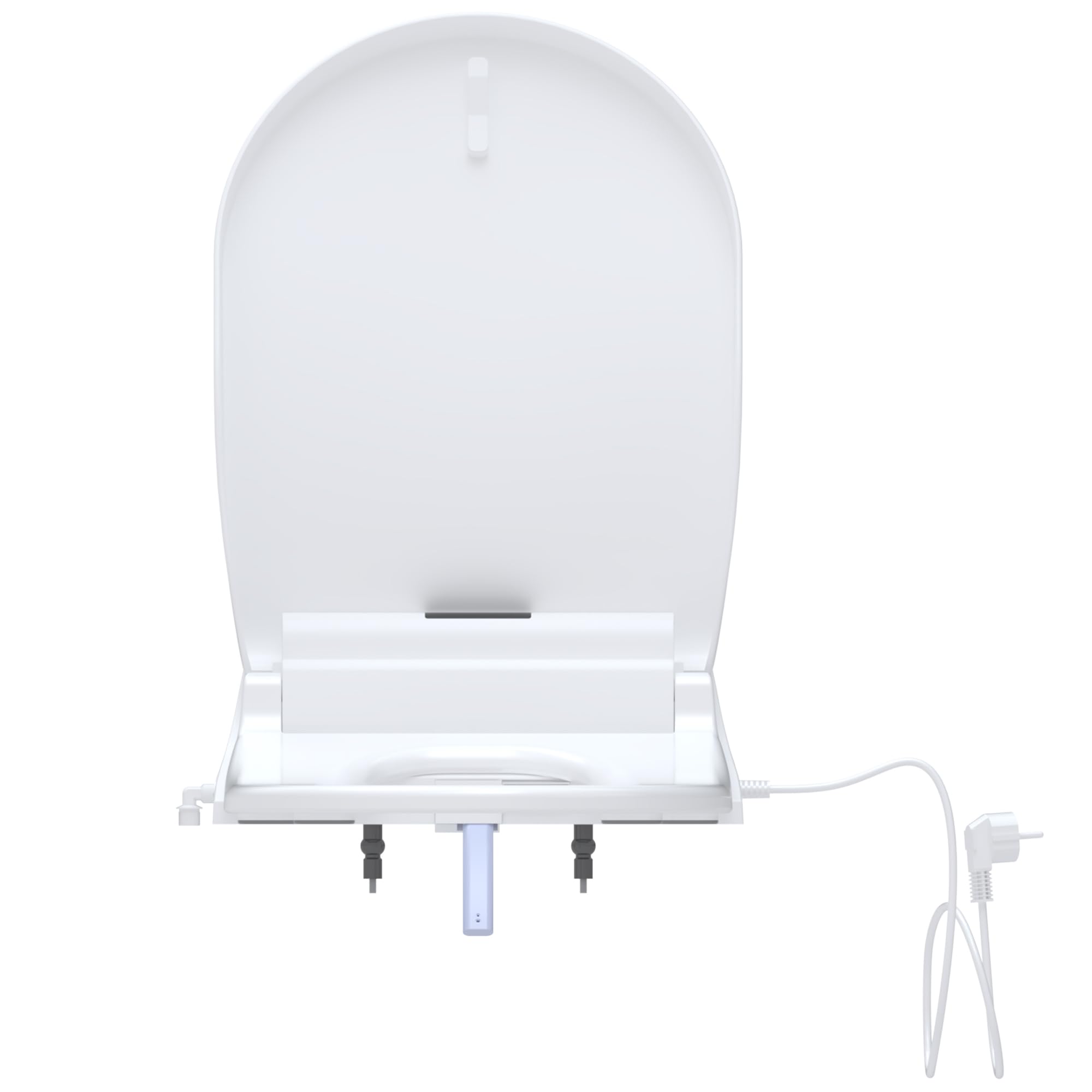 SFA - Saniseat - Abattant Déclipsable Pour WC - Lavant Et Séchant - Douchette Double Buses Et Ventilateur Air Chaud - Nettoyage Automatique - Compatible Cuvettes Standards - Made In France