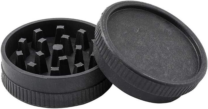 NERANENA Herb Spices Grinder Degradable Material, 2 Pieces 2.1 Inch (Red)