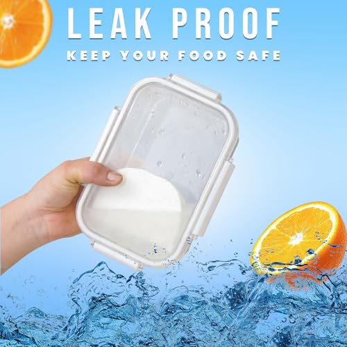 Image of SCL Steelo SoFresh Rectangular Airtight Food Storage Containers 300 ml (Set of 2), BPA Free PET Plastic, Stackable Fridge Safe Kitchen Storage Containers for Cereals, Pulses & Leftovers