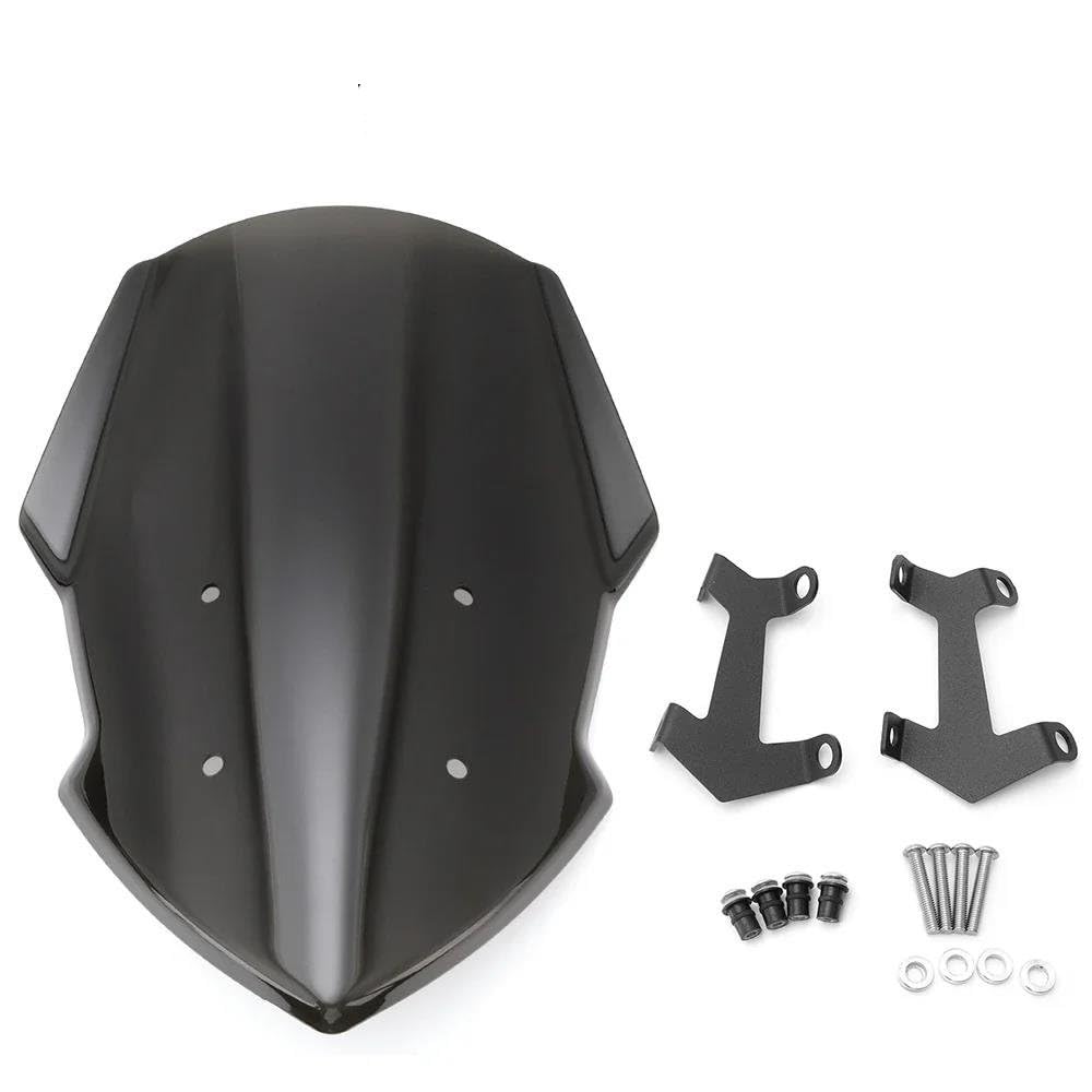 Moto Parabrezza Per YAMAHA Per MT07 FZ07 MT-07 FZ-07 MT FZ 07 2018 2019 2020 Deflettore Del Vento(Gray)