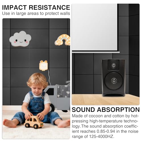 Large Felt Bulletin Board Tiles - 15-Pack Self-Adhesive Reusable Pinboards, Sound Dampening Decorative Memo Boards with 30 Colorful Pins, Cork Board Alternative for Office, Home, School, training area - Image 4