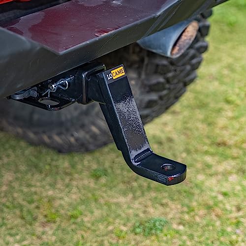 Locame Trailer Hitch Ball Mount, 6 Drop Hitch 2 Inch Receiver, Class 3 Towing Ball Mount, 1 Inch Ball Hole Diameter, 7500 Lbs Gtw, Gloss Black, Lc0059 #TOP5