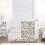 Vintage Floral Pink and Green (5pc Crib Set)