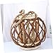 Cabilock Hemp Rope Willow Candle Holder Large Rustic Home Decor Vintage Style for Fireplace Mantel Decor