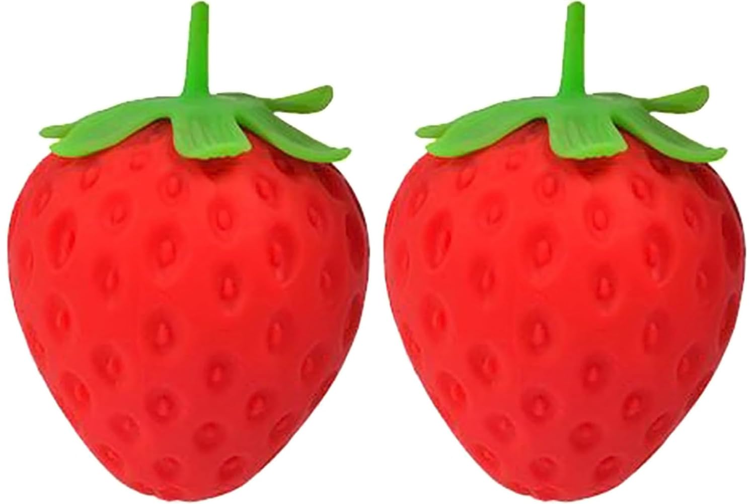 Jumbo Big Strawberry Squishys Lovely Cute Strawberry Slow Rising Squishiess Soft Foam Stress Squishys for Men Women Birthday Gifts 2pcs