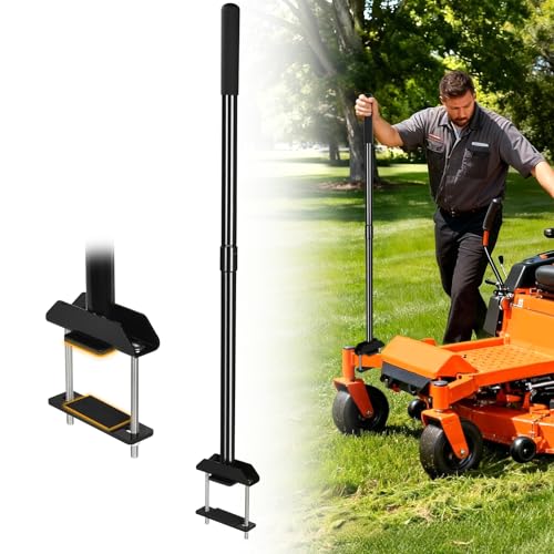 Mower Mount Assist Handle Adjustable Grab Bar Zero Turn Mower Accessories Get On/Off Aid Tool with Support Grip and Longer Bolt Kit Lawn Mower Parts Mounting Handle Fits Most Zero Turn Models