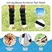 LUFFWELL Horse Leg Wraps Set of 2, Horse Ice Leg Boots Perfect for Equestrian Training& Daily Use, Comfortable and Premium Support for Injury Recovery to Fit for All Horses(Black & Blue, 2Pack)