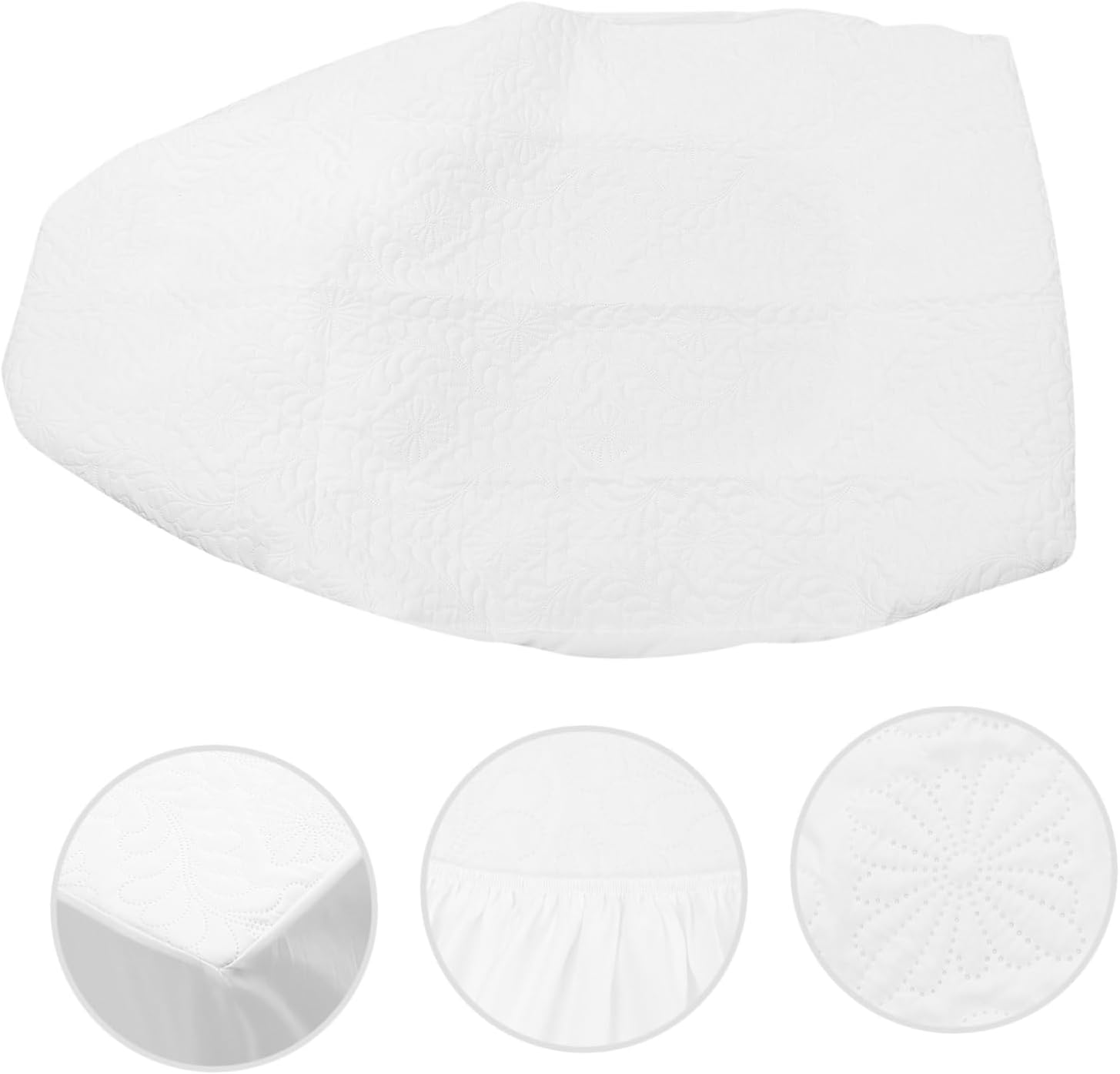 VOSAREA Comfortable Cotton Fitted Sheet Breathable Bed Cover for Elastic Design for Easy Installation Protects Mattress from Stains and Moisture