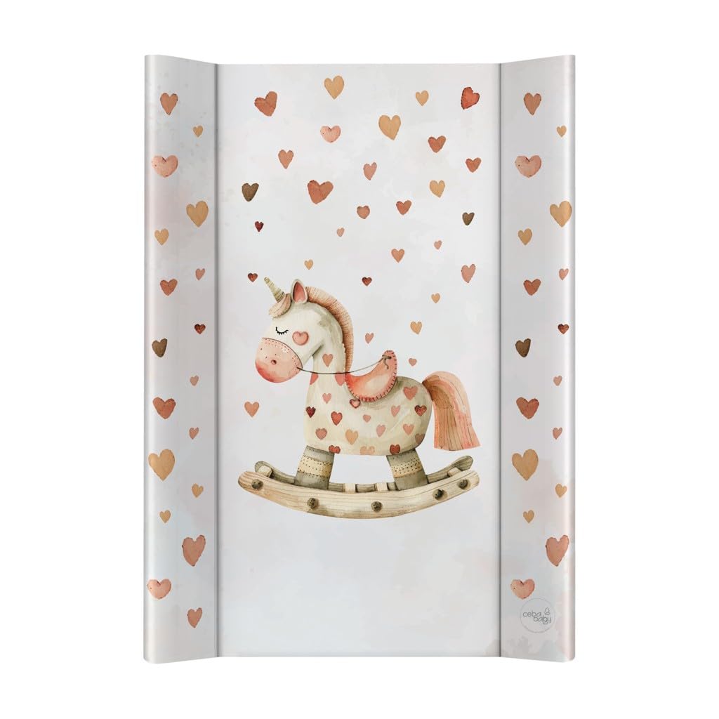 CEBA BABY Fasciatoio rigido 50 x 70 cm – fasciatoio ultra leggero per fasciatoio, leggero e stabile – Rocking Horse