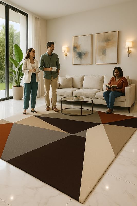 Image of Luxurious Tufted Woolen Carpet Collection Size 10 X 12 Feet (Color-Multi)