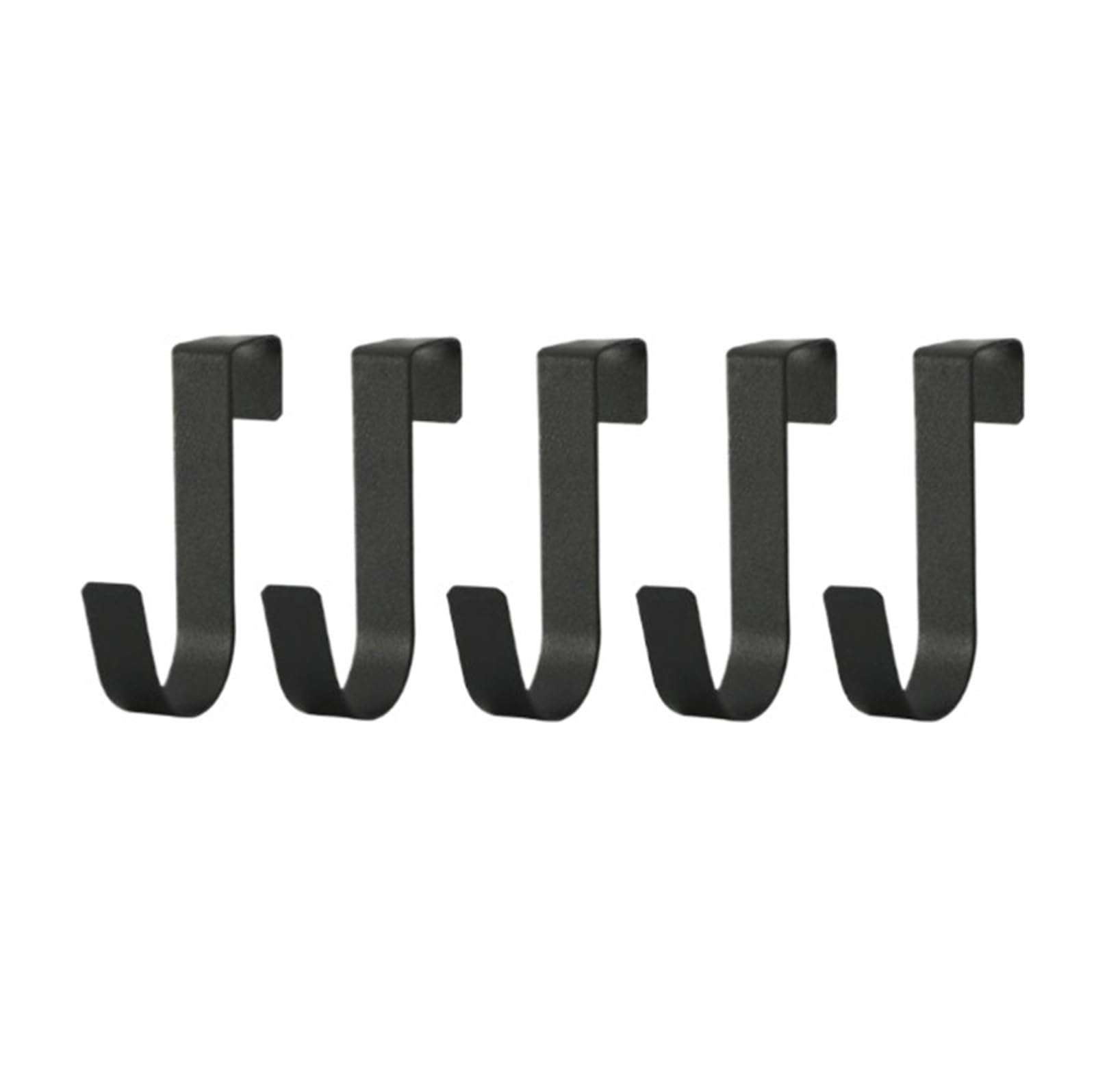 Pexlor Black 5Pcs Hook For Kitchen Cabinet Door Back, Multi-Purpose Hanger Rack Towel Coat(Black 5Pcs)