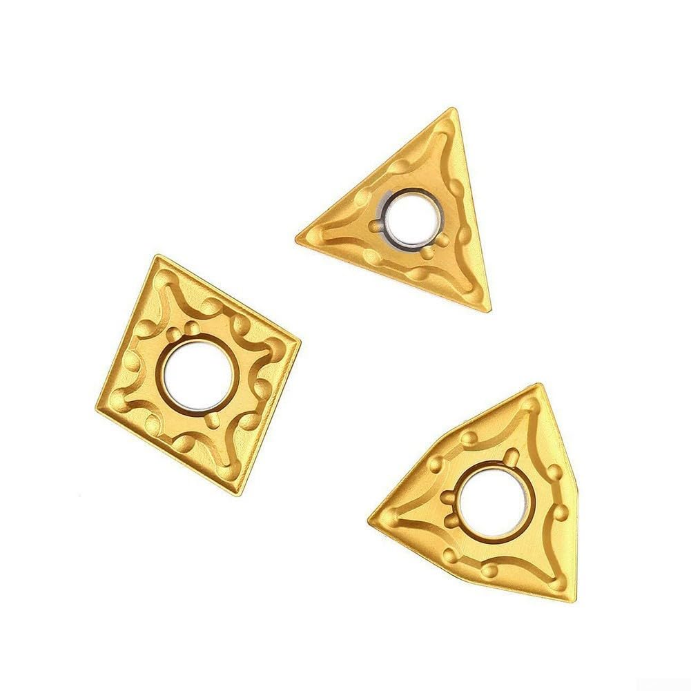 CNMG 431 + WNMG 431 + TNMG 331 Lot de 30 lames indexables en carbure massif pour porte-outil de tournage, inserts en carbure, inserts de tournage CNC