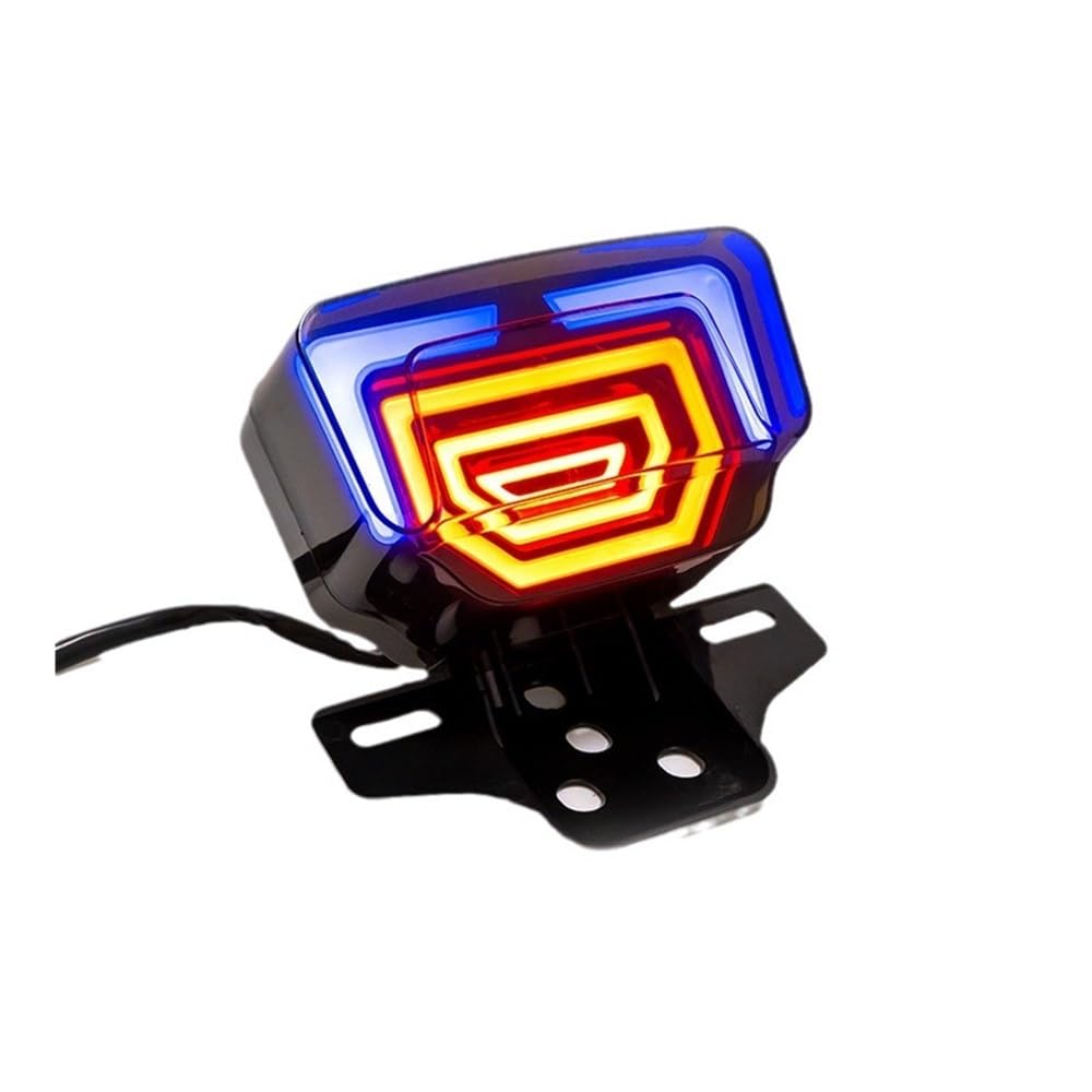 Fanale Posteriore per Moto Luci Posteriori per Luce Freno A LED, per ATV, Indicatore di Direzione E Stop Luci Freno