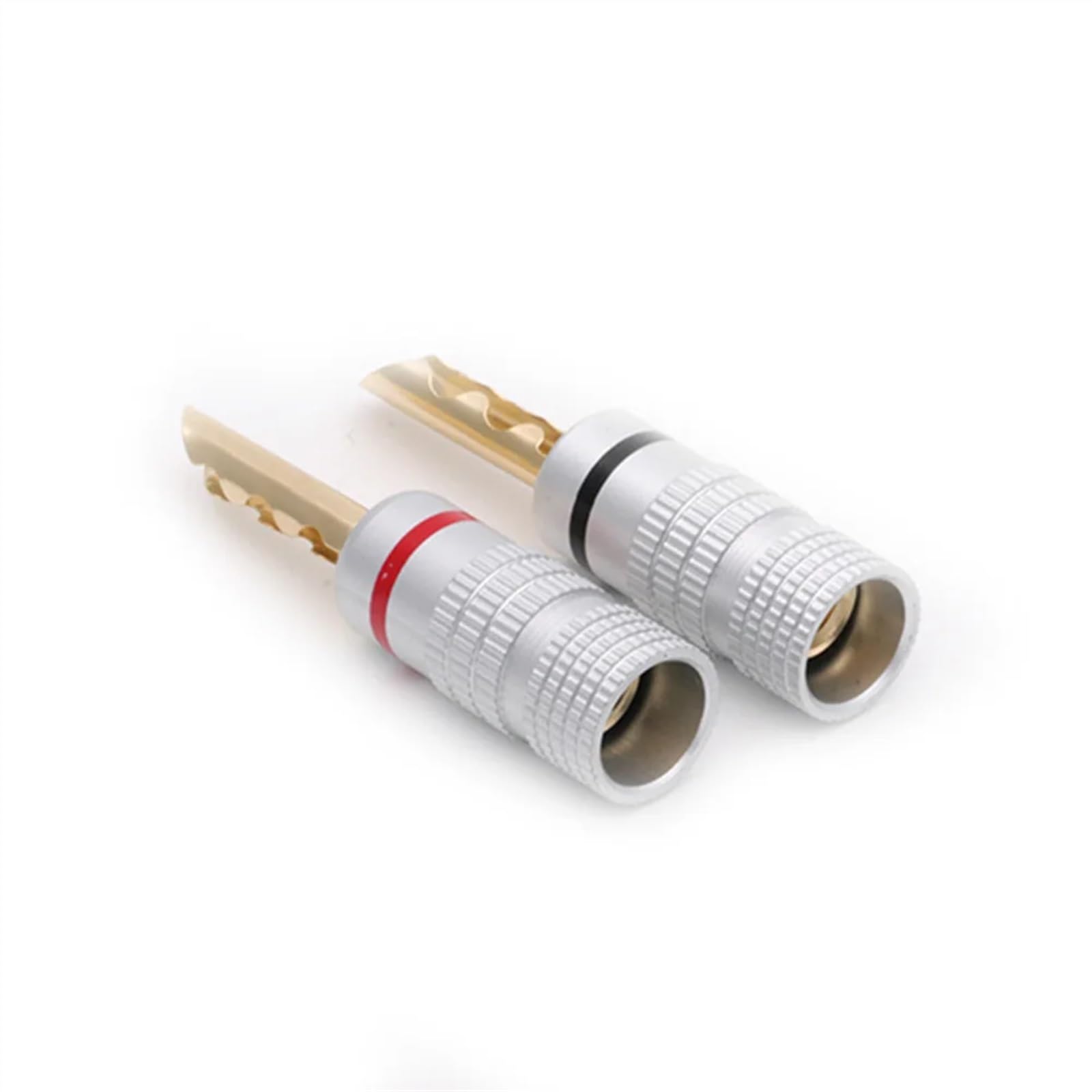 Connecteurs de câble 4mm, 20 pièces, fiche Banane plaquée Or, Noir et Rouge