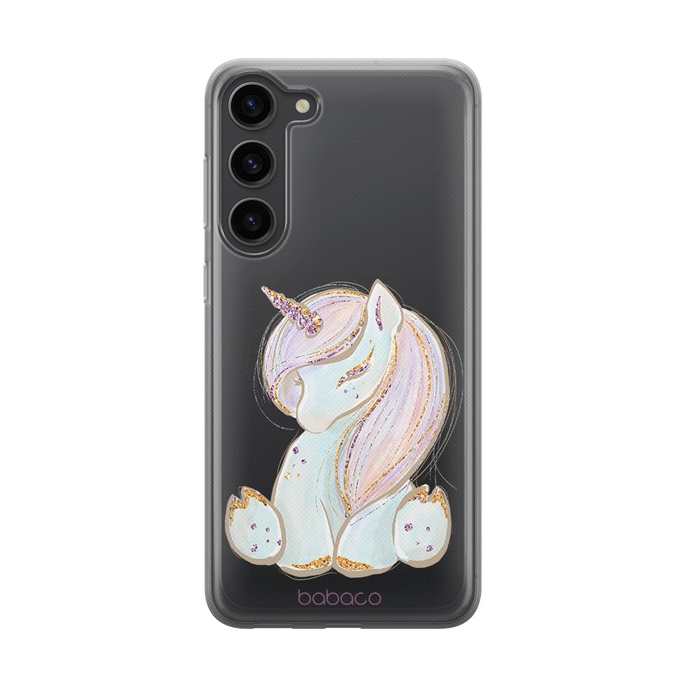 Babaco ERT GROUP mobile phone case for Samsung S23 PLUS original and officially Licensed pattern Unicorn 002 optimally adapted to the shape of the mobile phone, partially transparent