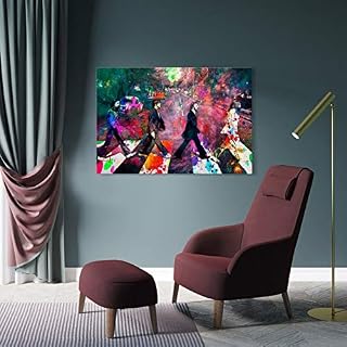 GIUU The Beatles Colorful Poster décoratif sur toile pour salon, chambre à coucher 60 x 90 cm - Les Beatles, Paul McCartney, John Lennon, RIngo Starr, George Harrison GIUU The Beatles Colorful Poster décoratif sur toile pour salon, chambre à coucher 60 x 90 cm – Image 4