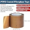 High-Temperature Teflon Fabric Tape, 2 Inch33 Feet PTFE Tape for Vacuum Sealer Machine, Hand Impulse Sealers Insulation PTFE Coated Fiberglass Adhesive Tape Waterproof, Heat Resistant, Durable