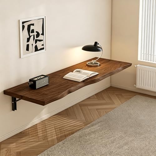 Bureau mural pliant 80x45cm, établi flottant et compact pour studio