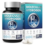 Hydrogen Water Tablets H2 Molecular 120 Tablets with Magnesium Supplement for Brain Health Cognition Function Cellular Energy Boost Antioxidant Promote Metabolism Non-GMO Gluten Free Unflavored